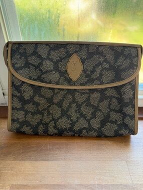 Authentic Vintage Yves Saint Laurent Giraffe Clutch YSL